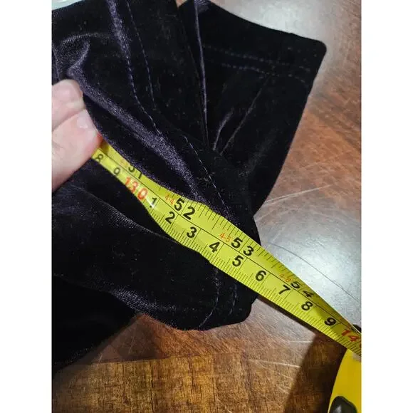 Coldwater Creek Velvet Deep Purple Long Sleeve Maxi Dress Plus Size L - Picture 5 of 5